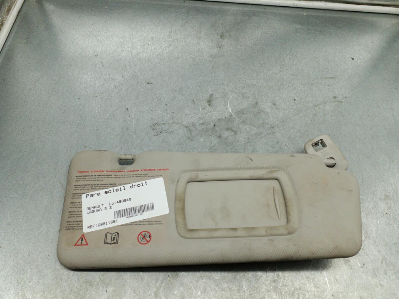 Visiera parasole destra RENAULT LAGUNA 3 PHASE 1 Diésel - 1