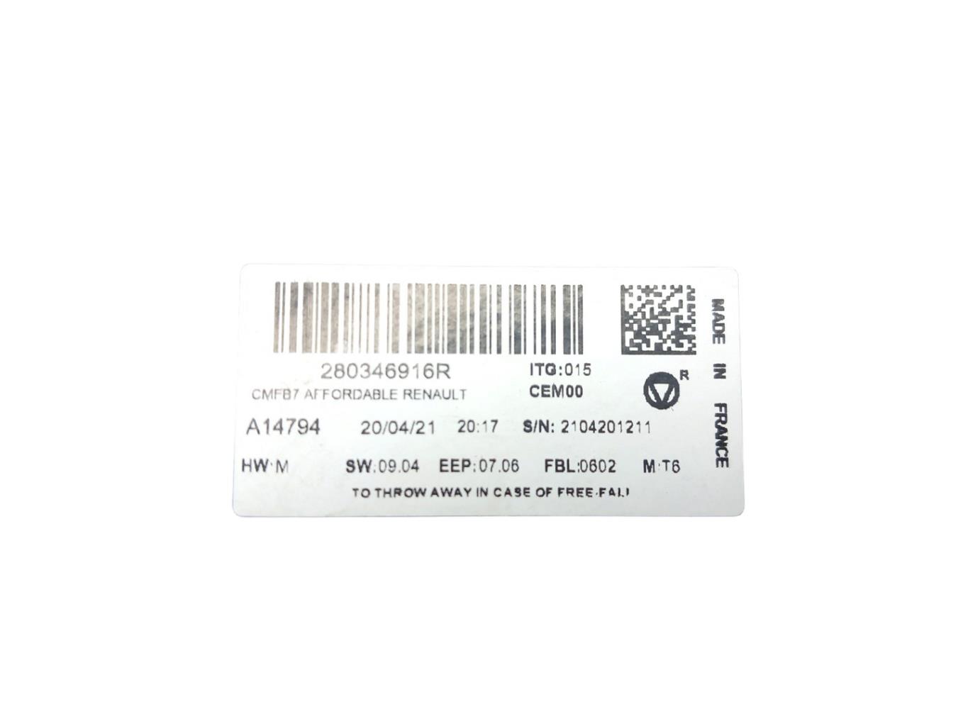 Ecran GPS RENAULT ZOE 2 Electricité - 1