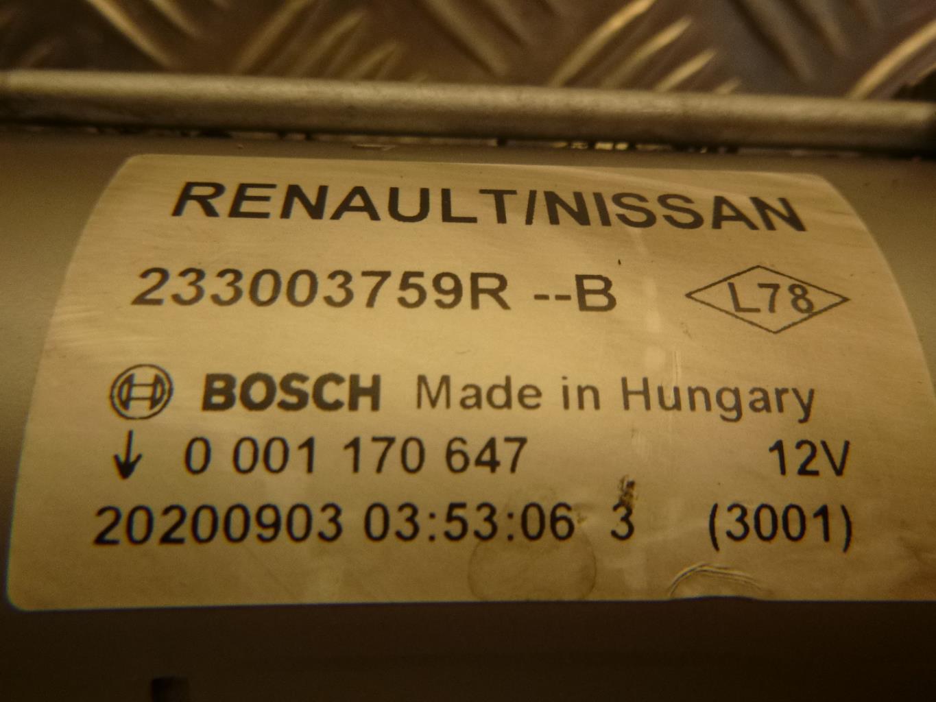 Demarreur DACIA DUSTER 2 PHASE 1 Diesel - 1