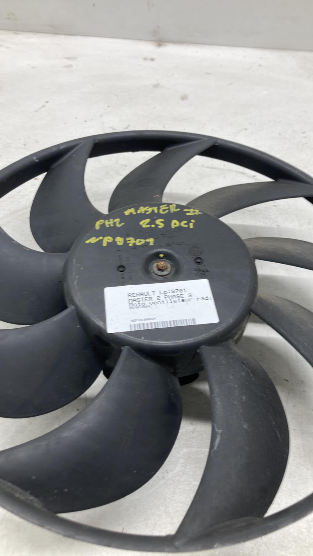 Moto ventilateur radiateur RENAULT MASTER 2 PHASE 3  - 1
