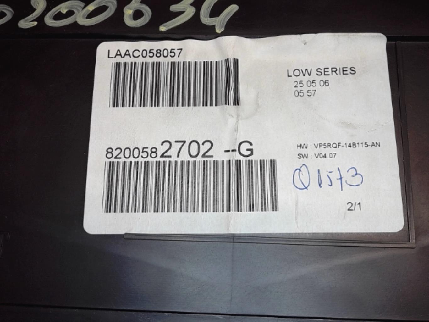 Compteur RENAULT CLIO 3 PHASE 1 Diesel - 1