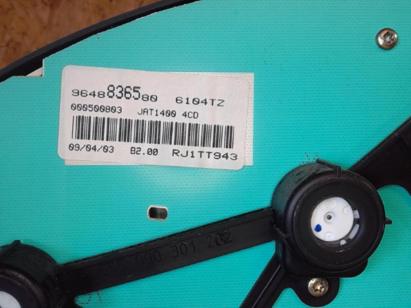Compteur PEUGEOT 206 PHASE 2 Diesel - 1