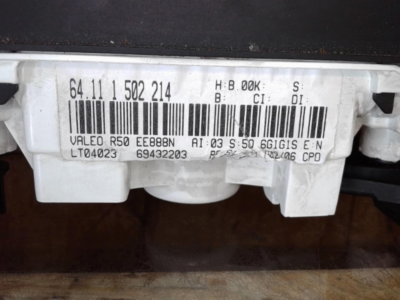 Commande chauffage MINI MINI 1 R50/R53 PHASE 2 Essence - 1