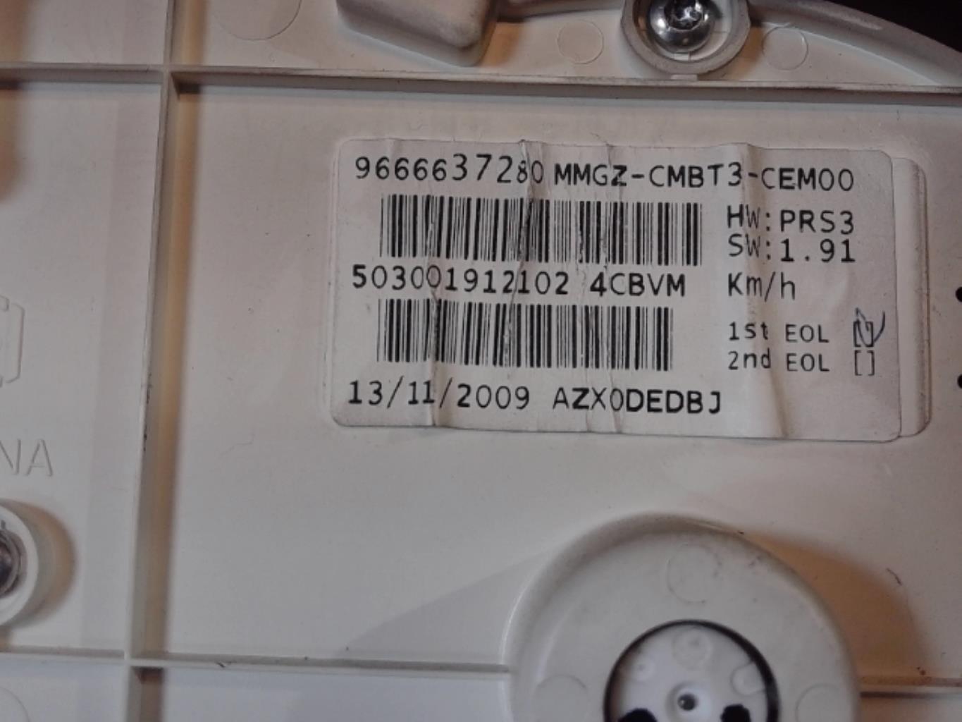 Compteur PEUGEOT 206+ Diesel - 1