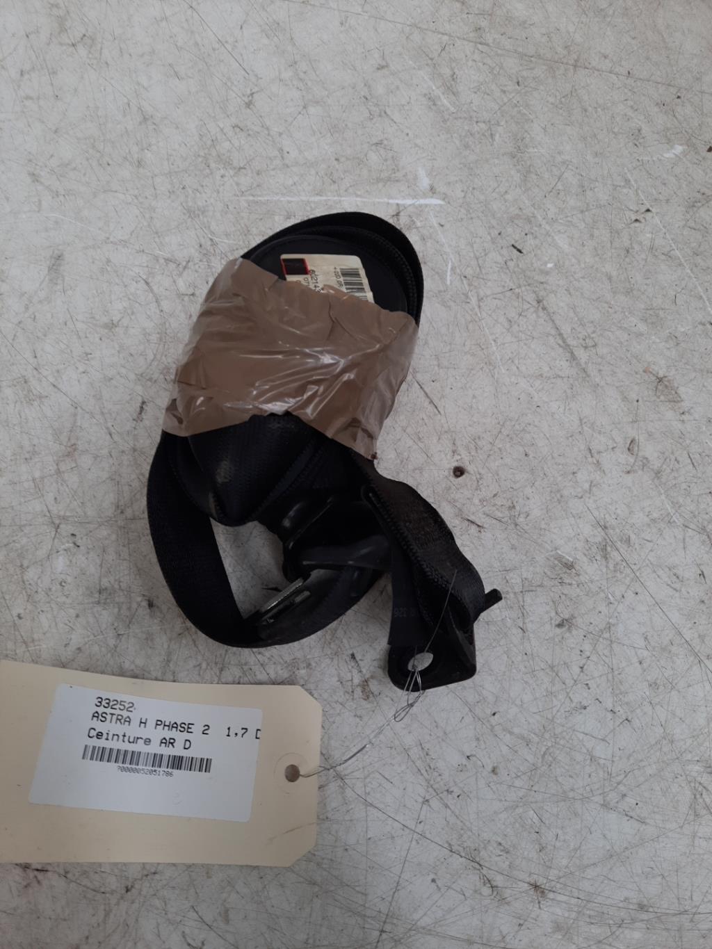 Cintura di sicurezza posteriore destra OPEL ASTRA H PHASE 2 Diésel - 1