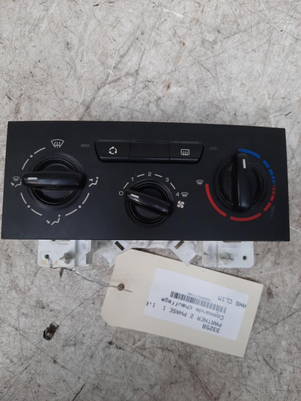 Commande chauffage PEUGEOT PARTNER 2 PHASE 1 Diesel - 1