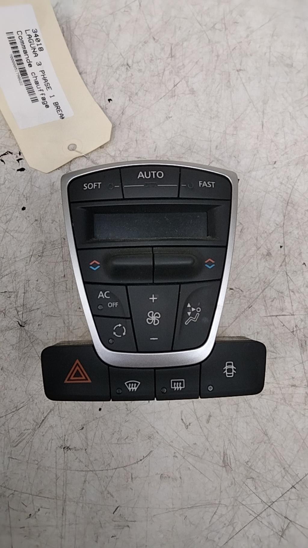 Commande chauffage RENAULT LAGUNA 3 PHASE 1 BREAK Diesel - 1