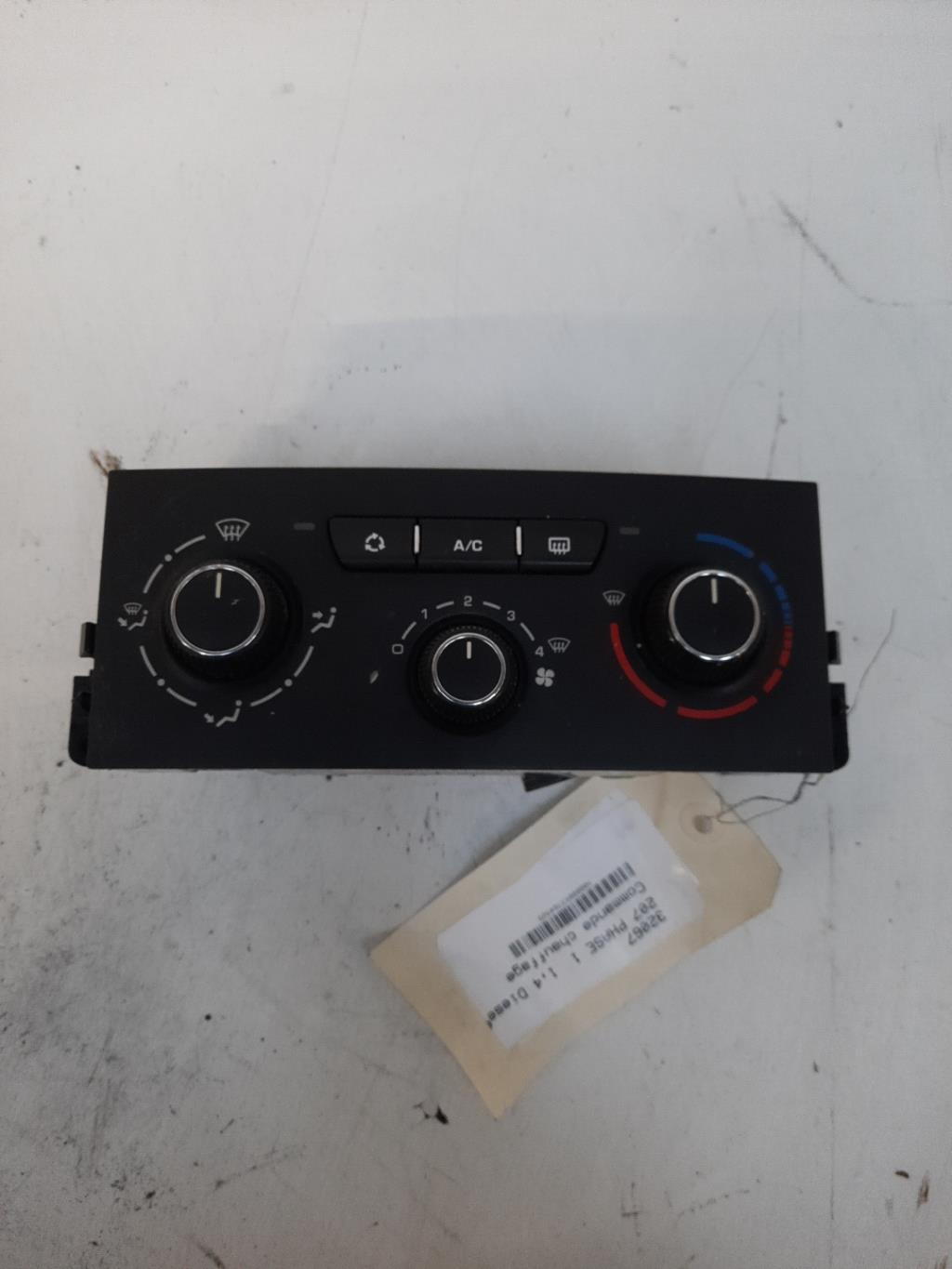 Commande chauffage PEUGEOT 207 PHASE 1 Diesel - 1