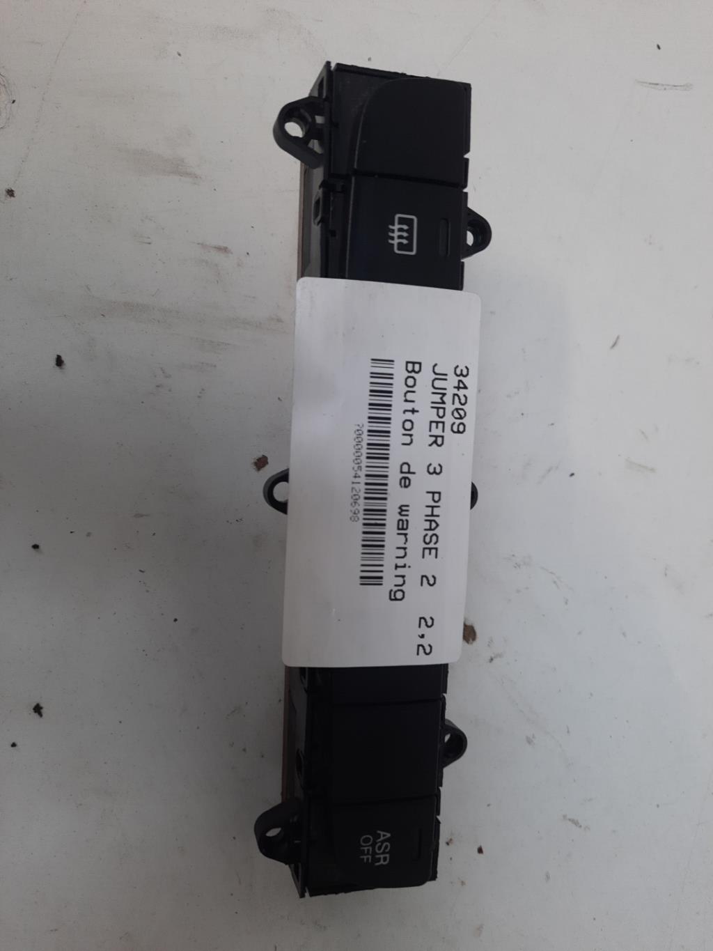 Bouton de warning CITROEN JUMPER 3 PHASE 2 Diesel - 1