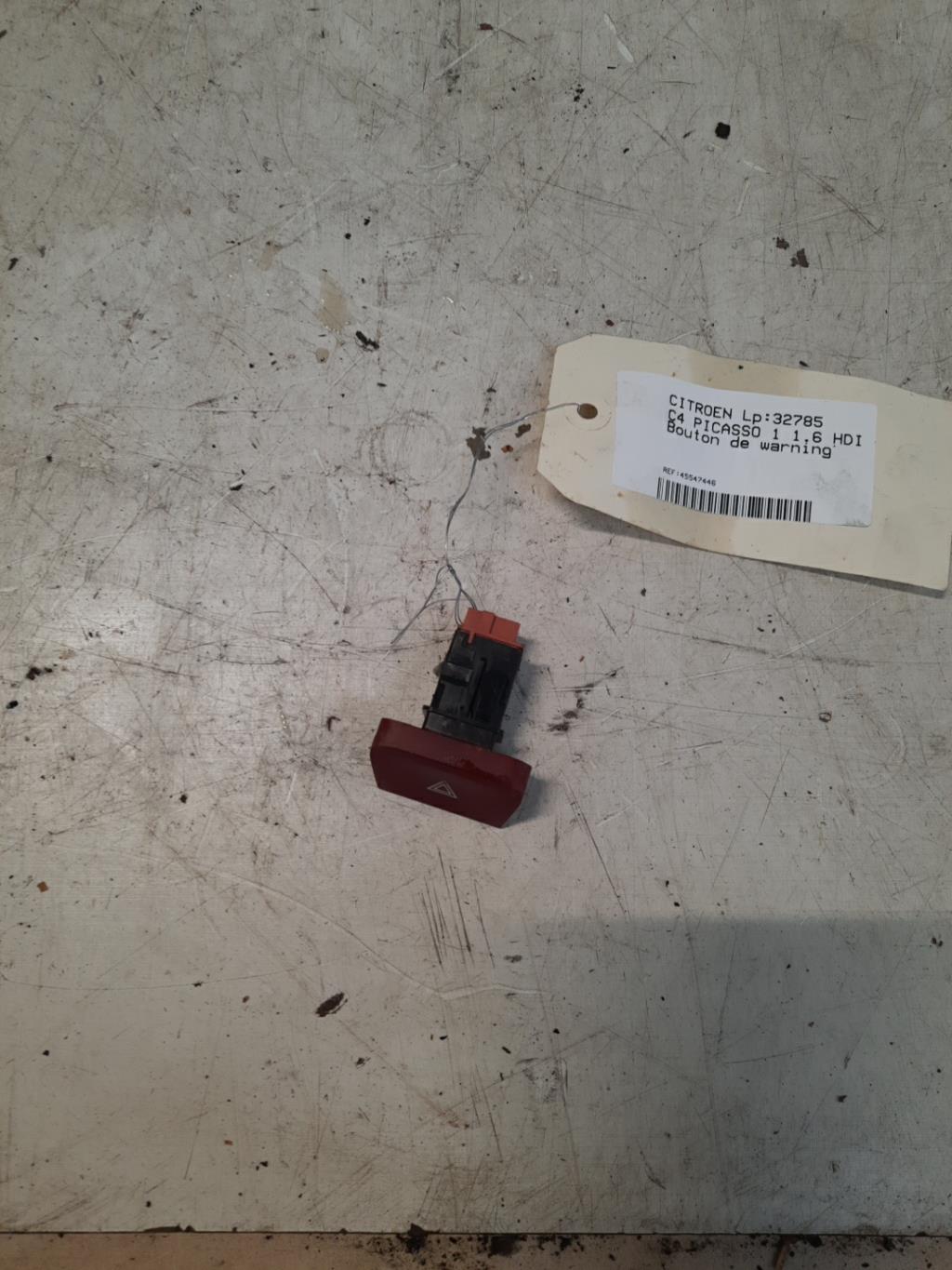 Interruttore luci emergenza CITROEN C4 GRAND PICASSO 1 Diésel - 1
