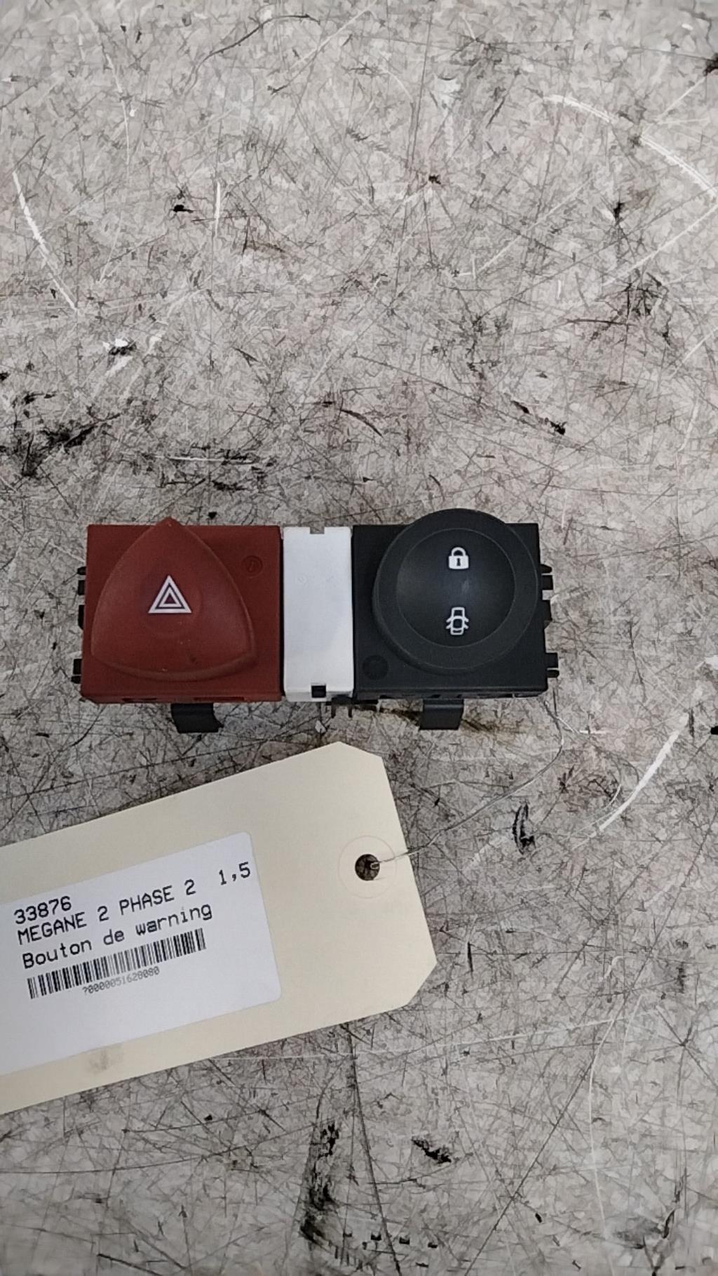 Bouton de warning RENAULT MEGANE 2 PHASE 2 Diesel - 1