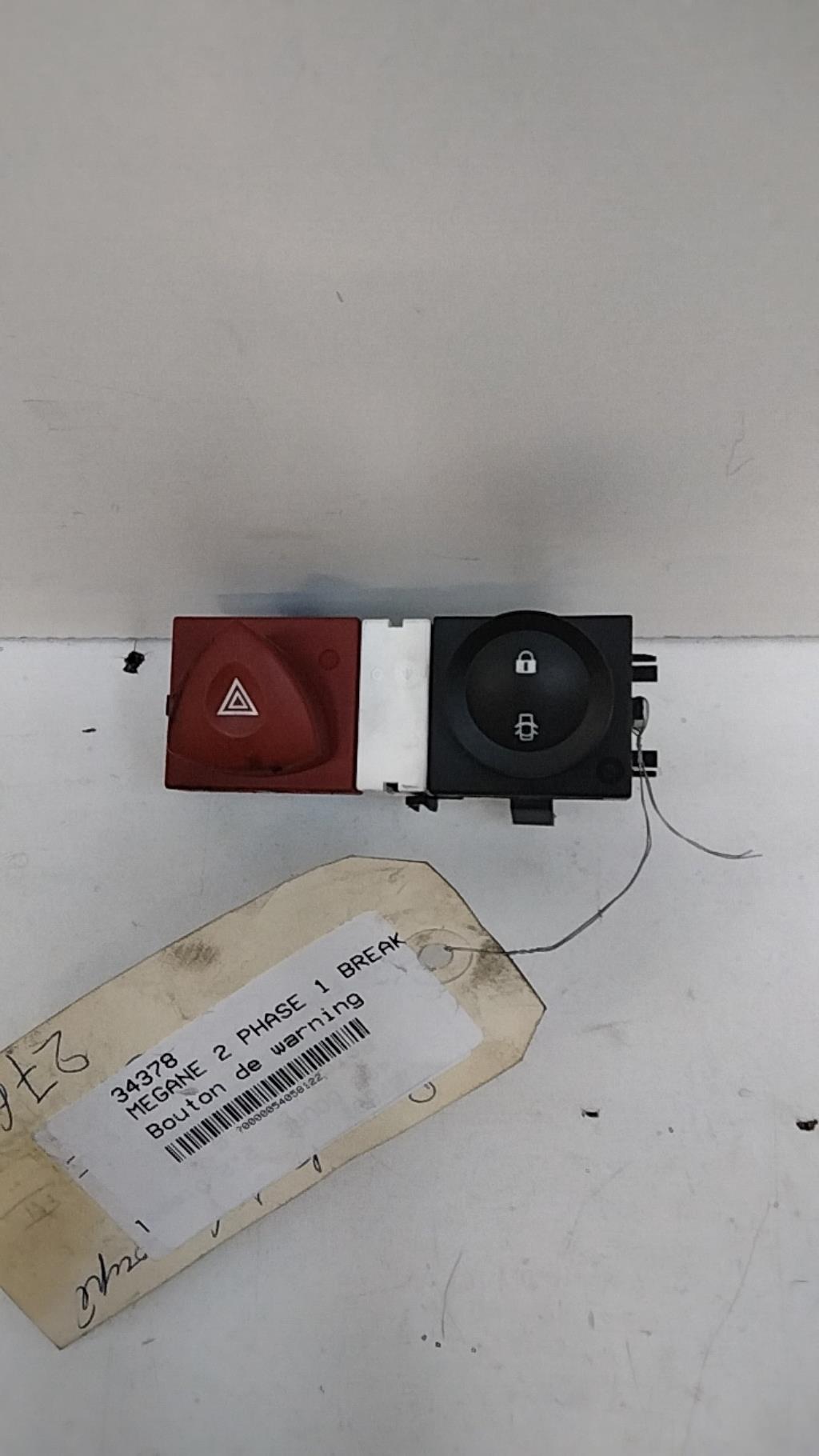Bouton de warning RENAULT MEGANE 2 PHASE 1 BREAK  - 1