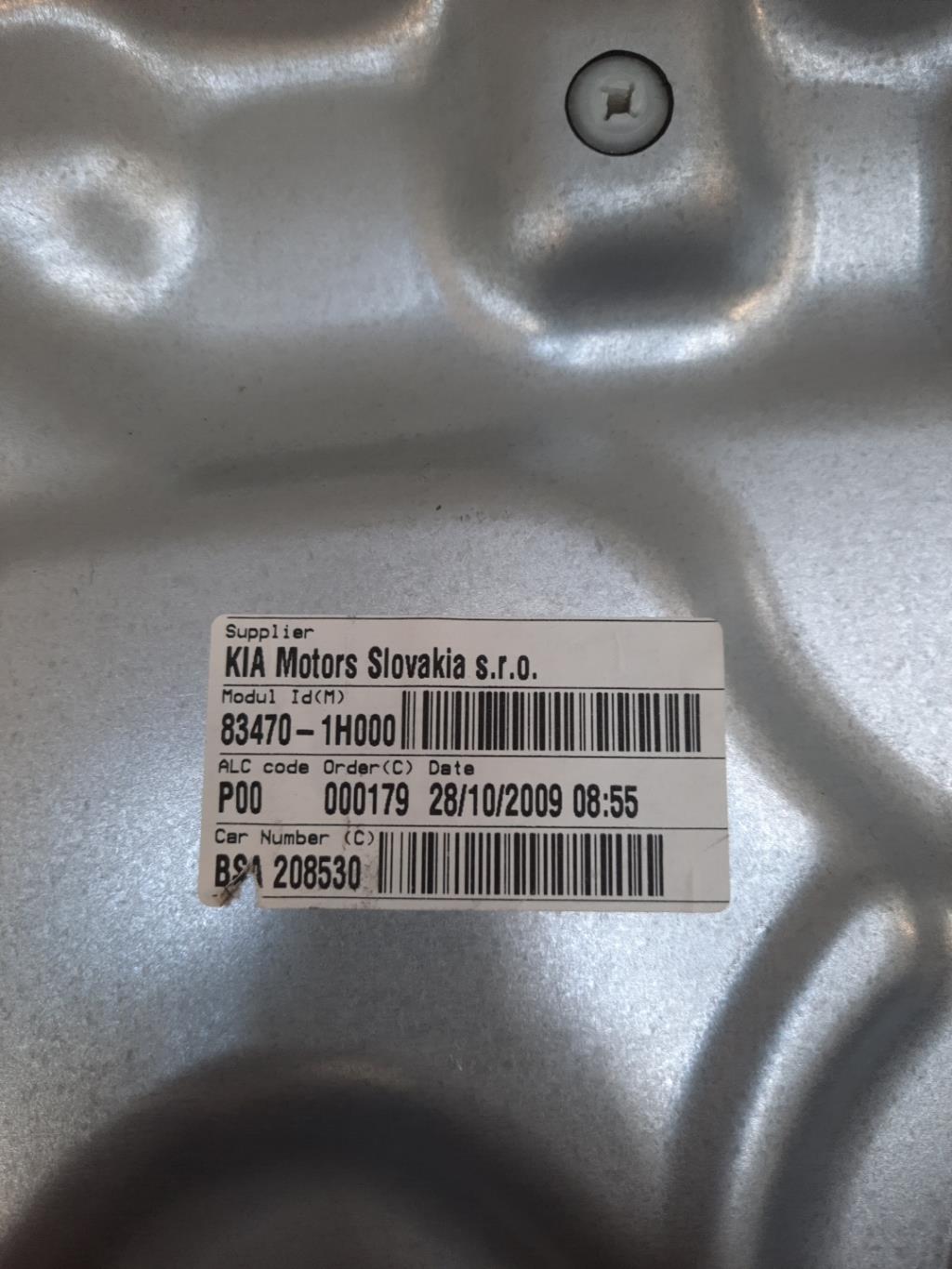 Alzacristalli manuale posteriore sinistro KIA CEE-D 1 PHASE 2 Diésel - 1