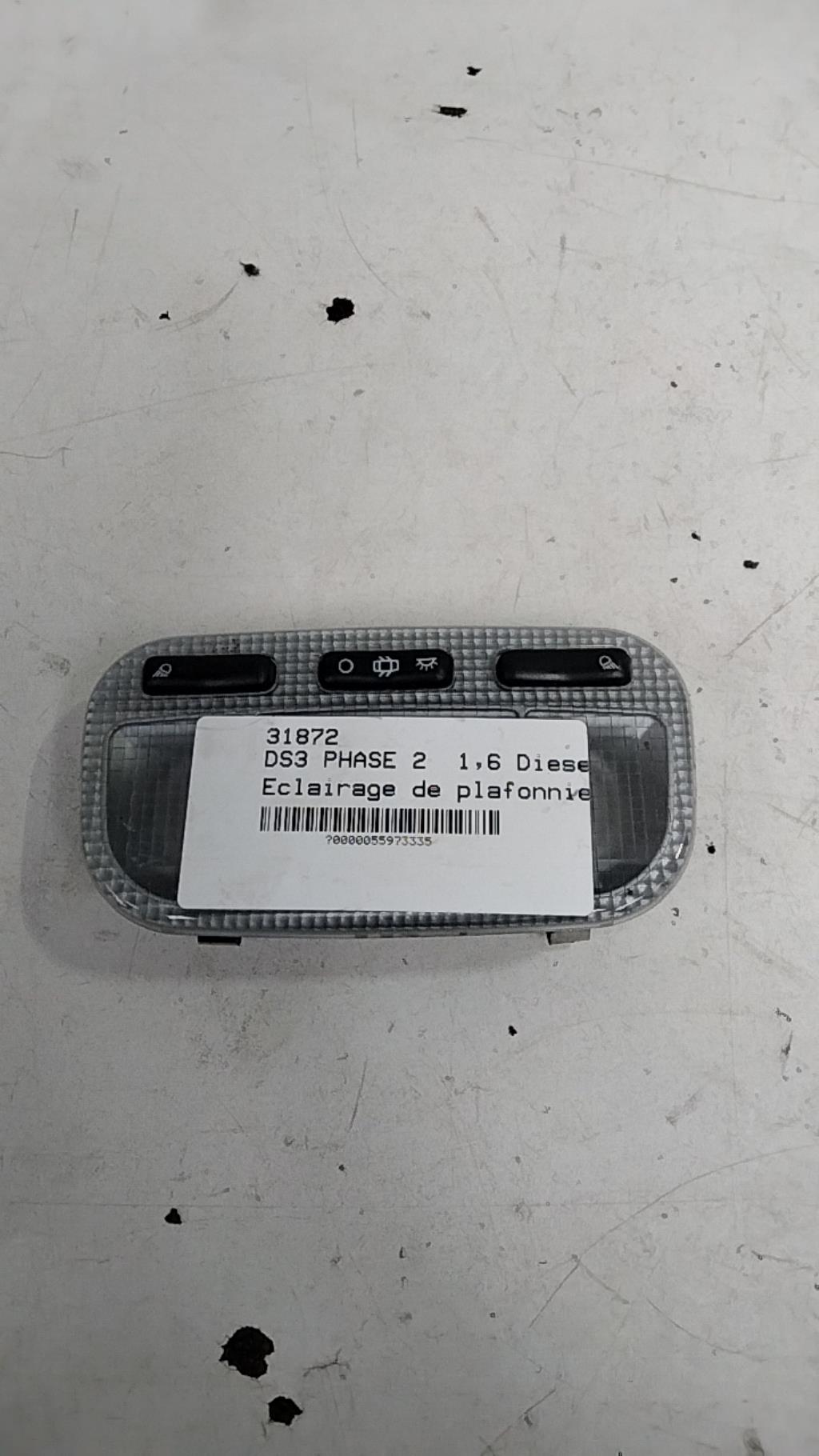 Eclairage de plafonnier DS DS3 PHASE 2 Diesel - 1