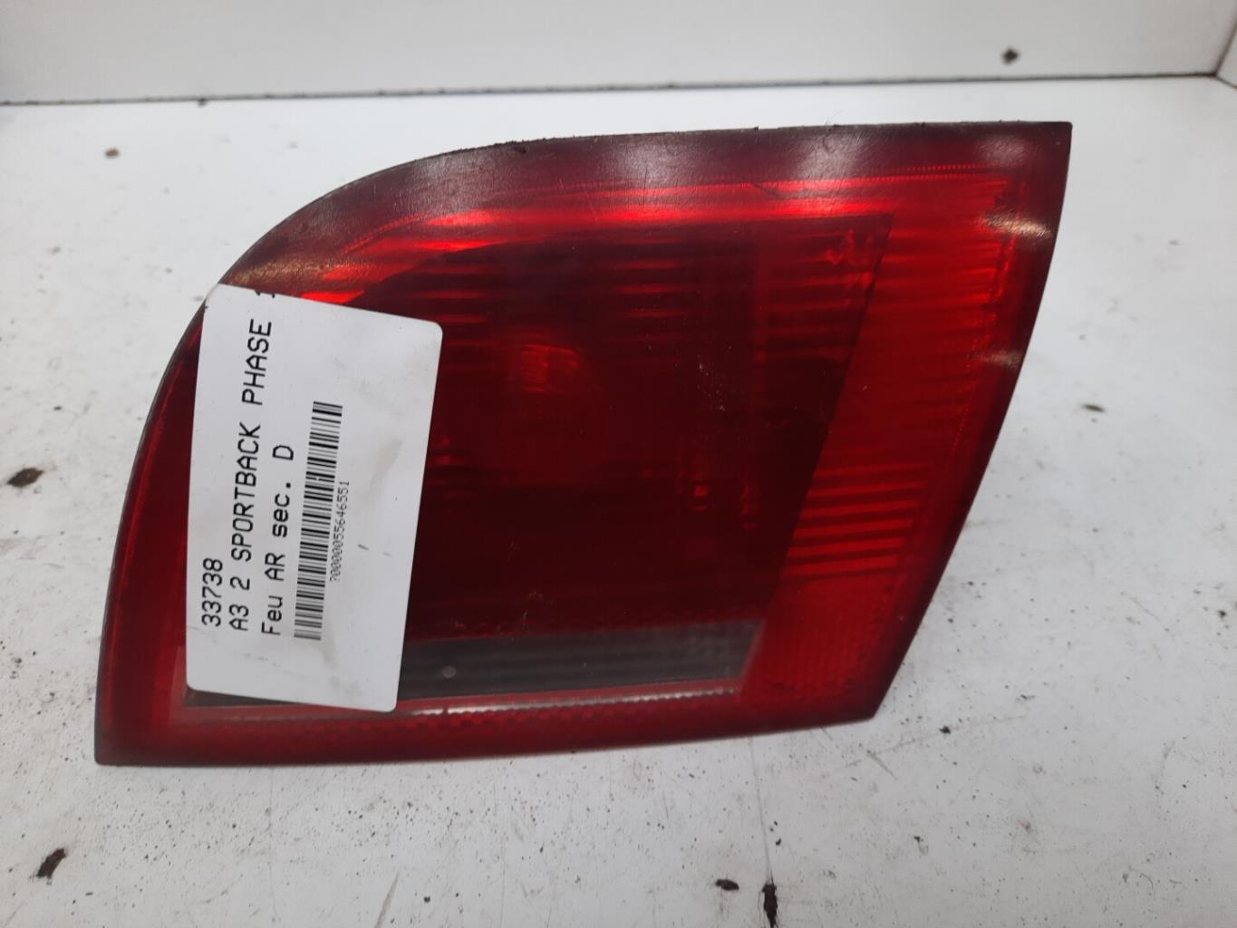 Feu arriere secondaire droit (feux) AUDI A3 2 SPORTBACK PHASE 1 Diesel - 1