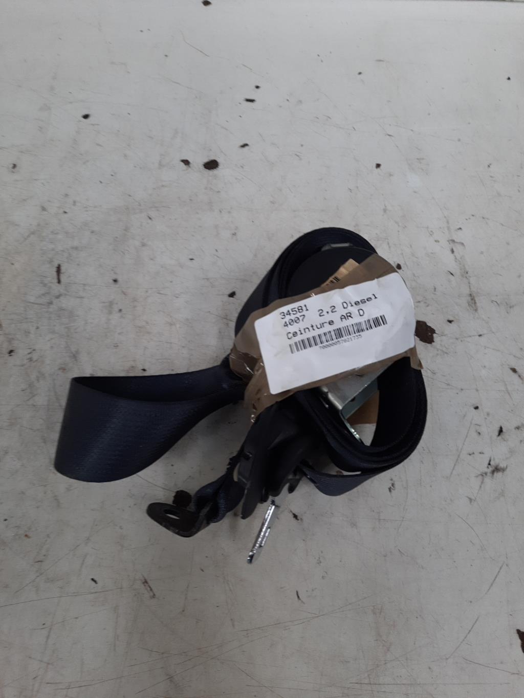 Cintura di sicurezza posteriore destra PEUGEOT 4007 Diésel - 1