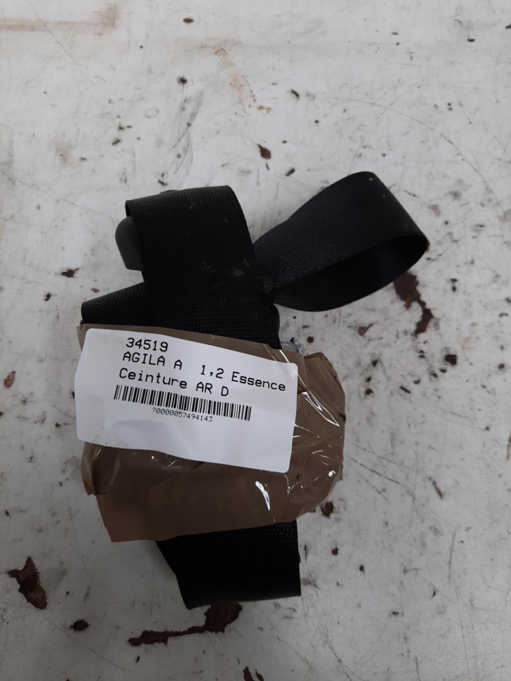 Cintura di sicurezza posteriore destra OPEL AGILA A Gasolina - 1