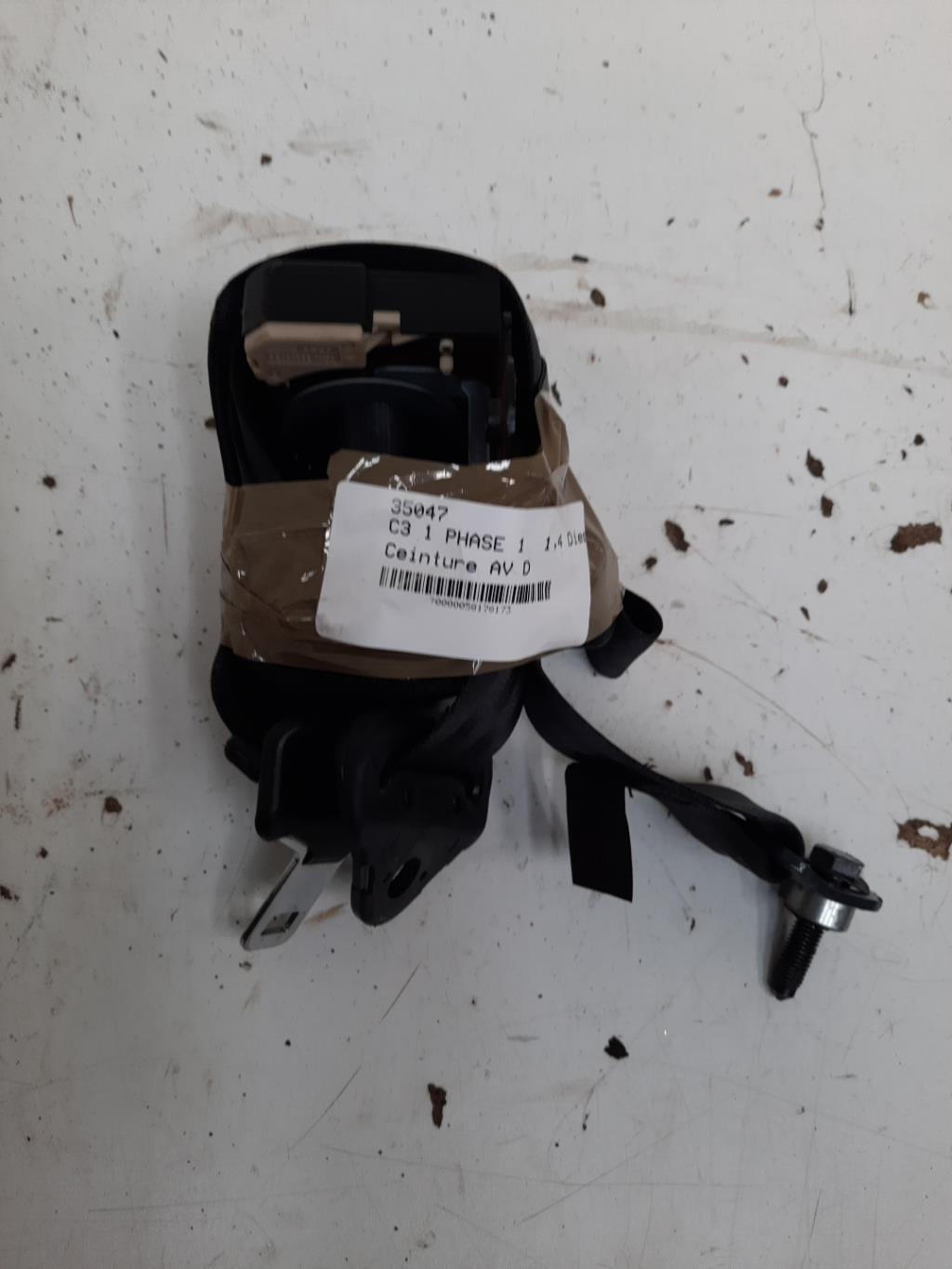Cintura di sicurezza anteriore destra CITROEN C3 1 PHASE 1 Diésel - 1