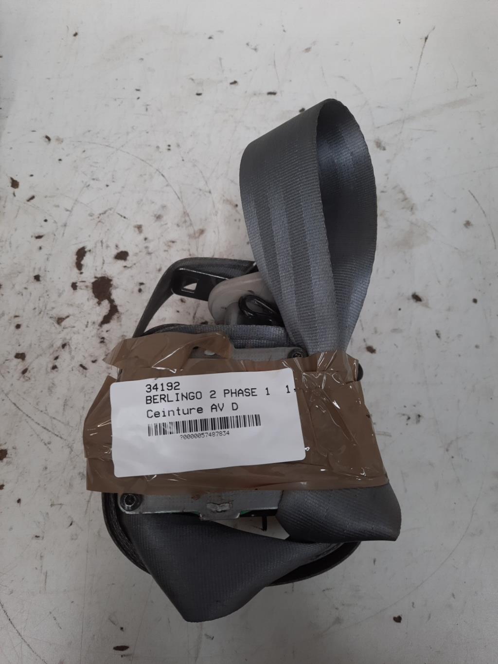 Cintura di sicurezza anteriore destra CITROEN BERLINGO 2 PHASE 1 Diésel - 1