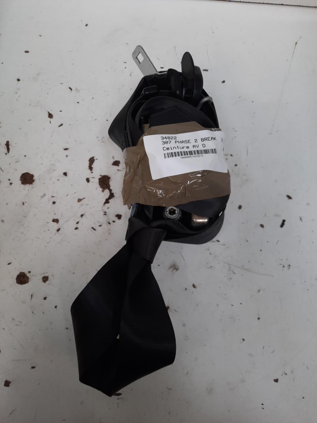 Cintura di sicurezza anteriore destra PEUGEOT 307 PHASE 2 BREAK Diésel - 1