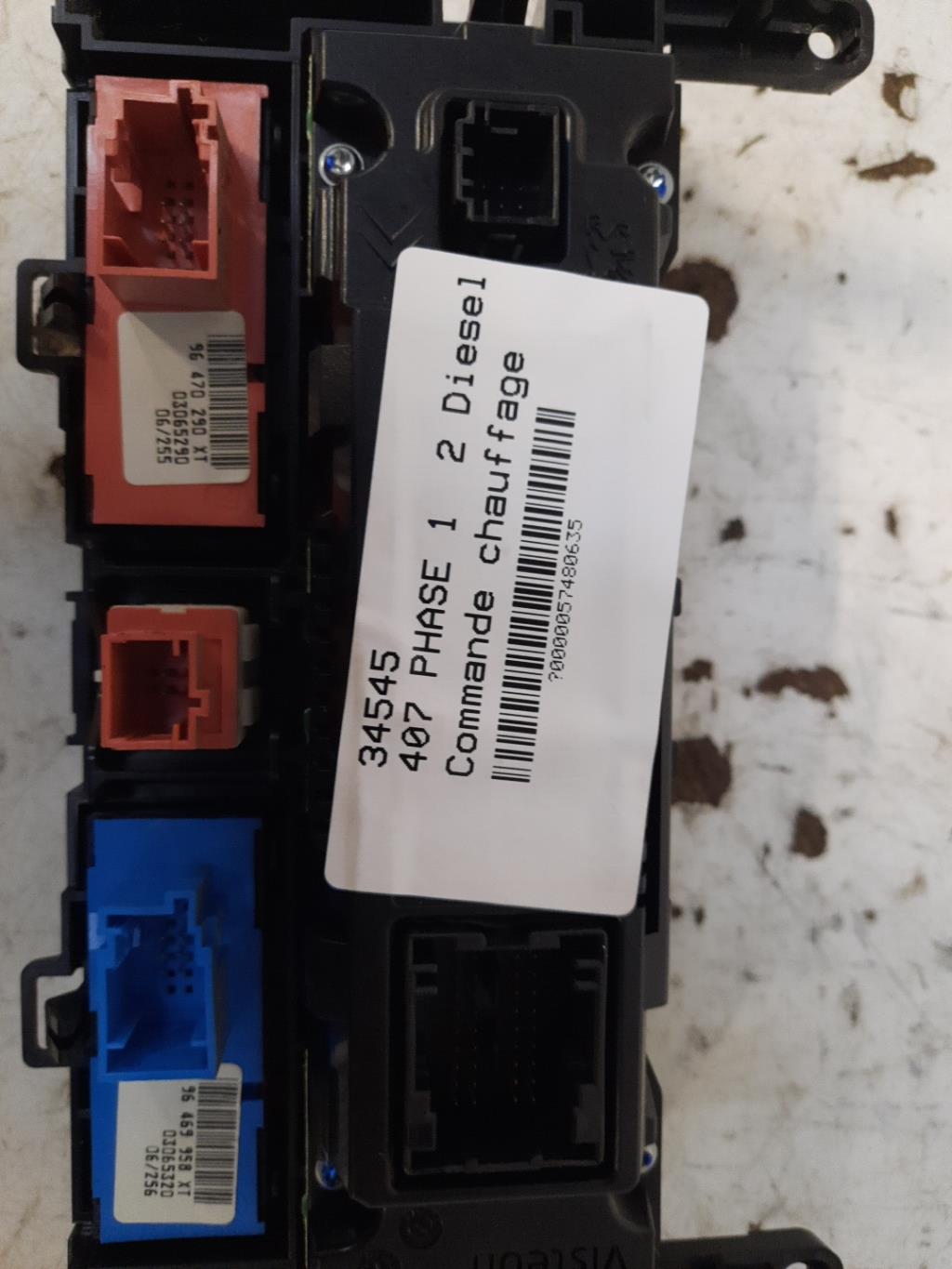 Commande chauffage PEUGEOT 407 PHASE 1 Diesel - 1