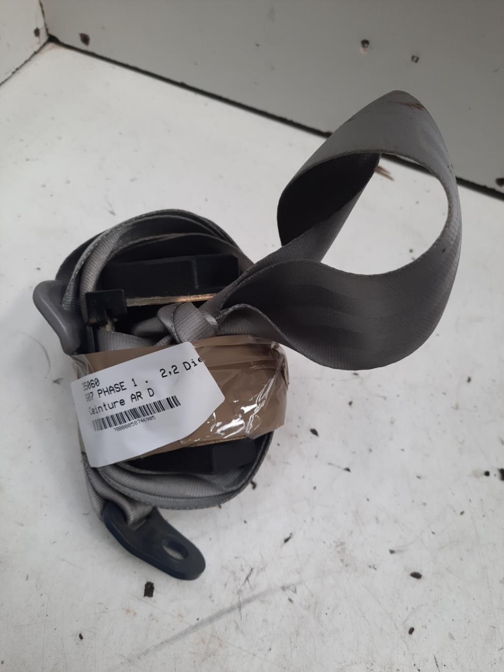 Cintura di sicurezza posteriore destra PEUGEOT 607 PHASE 1 Diésel - 1
