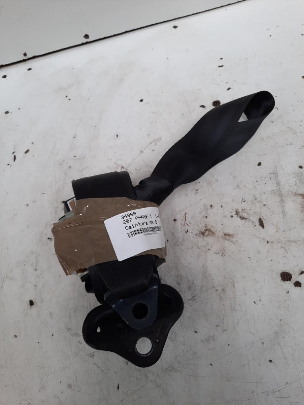 Cintura di sicurezza posteriore destra PEUGEOT 207 PHASE 1 Diésel - 1