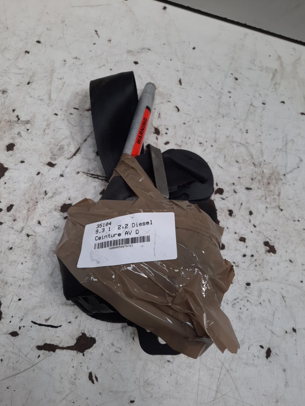 Cintura di sicurezza anteriore destra SAAB 9.3 1 Diésel - 1