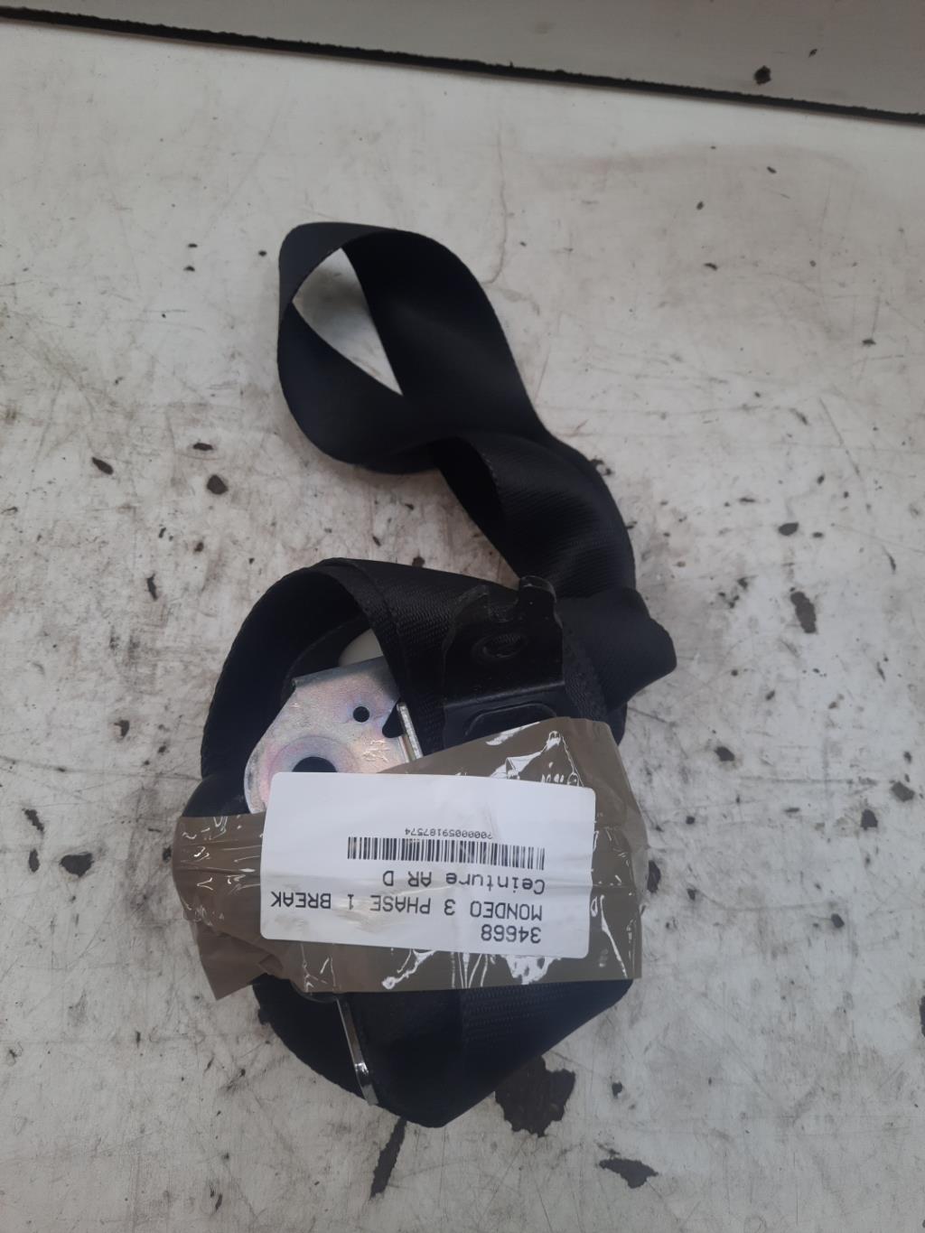 Cintura di sicurezza posteriore destra FORD MONDEO 3 PHASE 1 BREAK  - 1