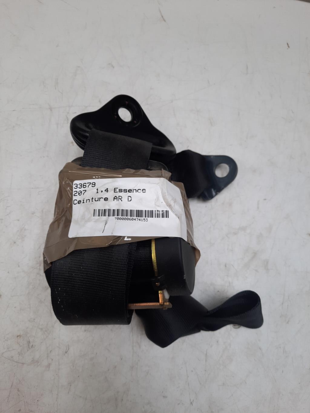 Cintura di sicurezza posteriore destra PEUGEOT 207 Gasolina - 1