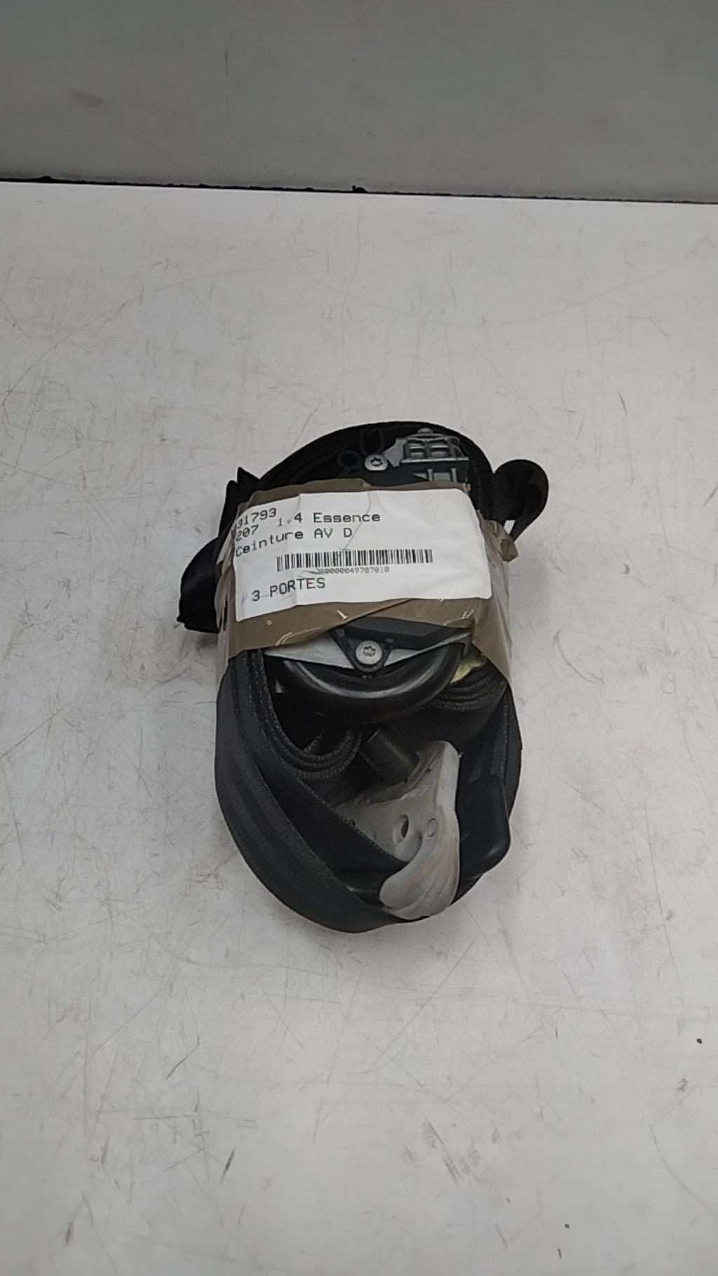 Cintura di sicurezza anteriore destra PEUGEOT 207 Gasolina - 1