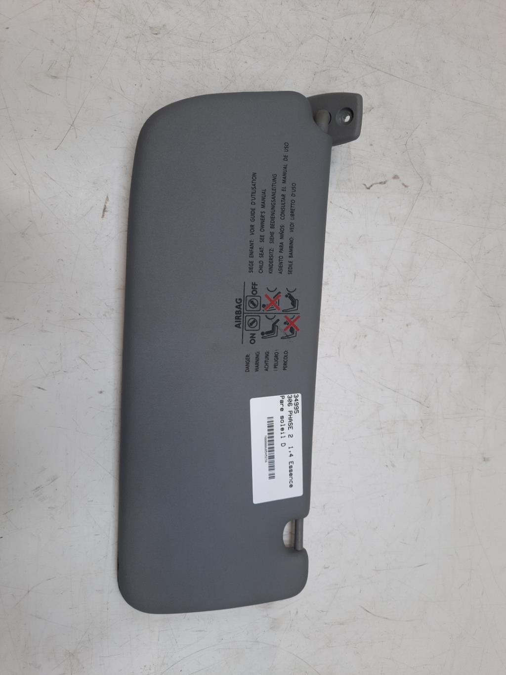 Visiera parasole destra PEUGEOT 306 PHASE 2 Gasolina - 1