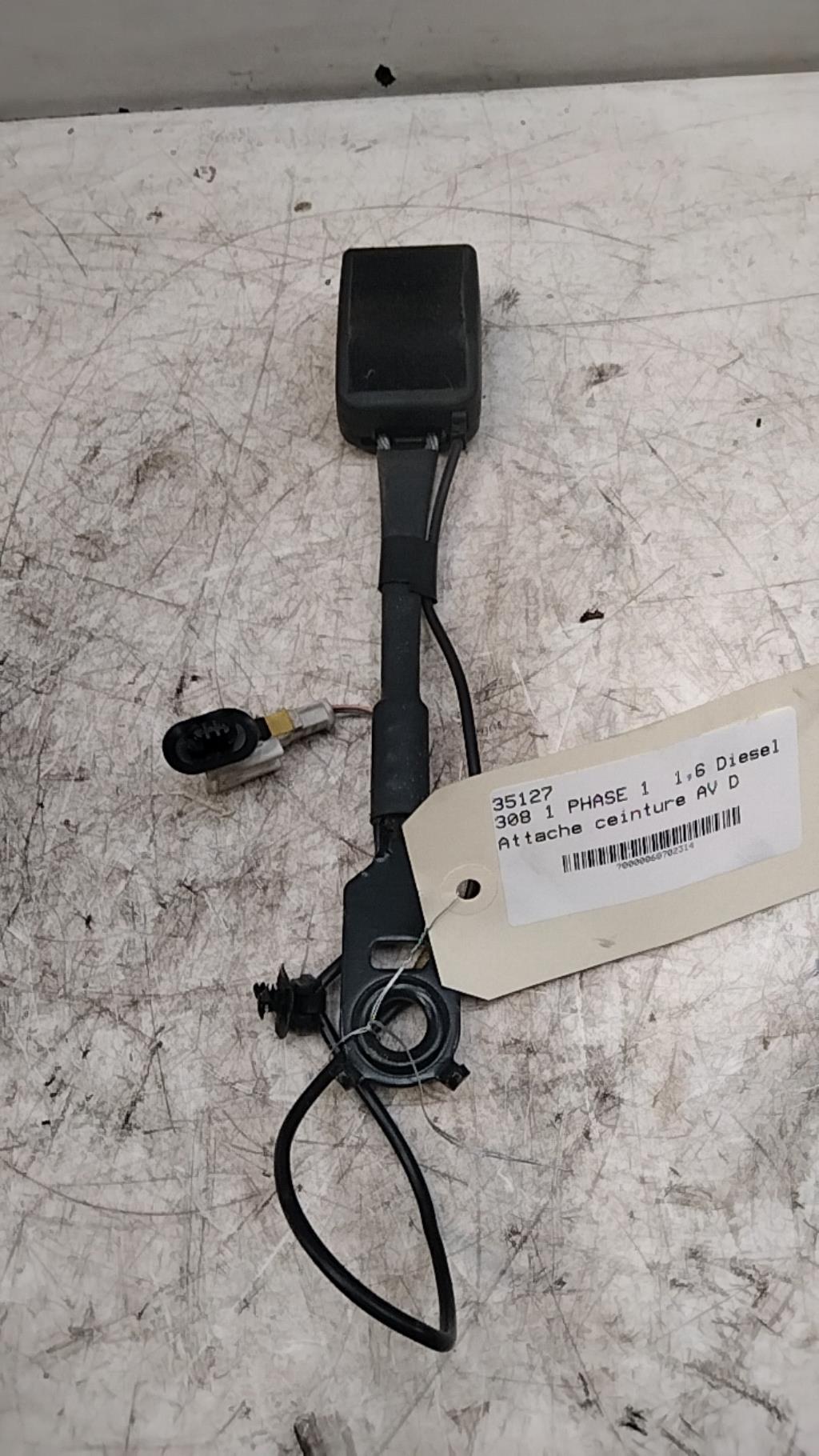 Aggancio cintura sicurezza anteriore destro PEUGEOT 308 1 PHASE 1 Diésel - 1
