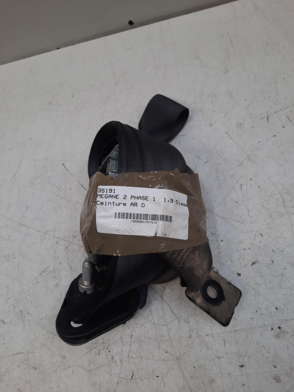 Cintura di sicurezza posteriore destra RENAULT MEGANE 2 PHASE 1 Diésel - 1