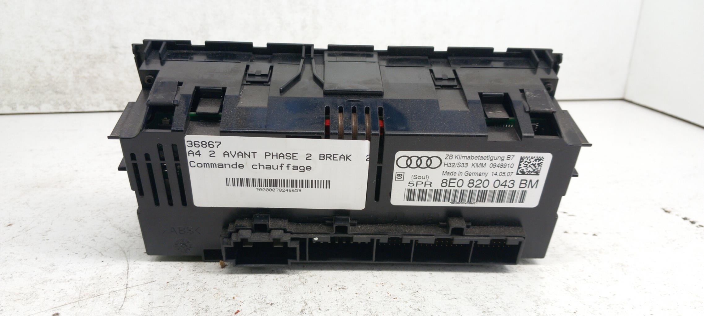 Commande chauffage AUDI A4 2 AVANT PHASE 2 BREAK Diesel - 1