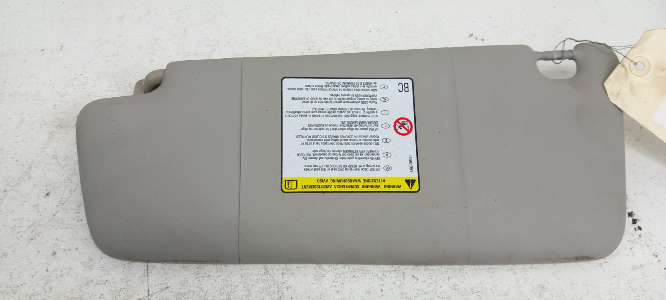 Visiera parasole destra OPEL MERIVA B PHASE 1 Gasolina - 1