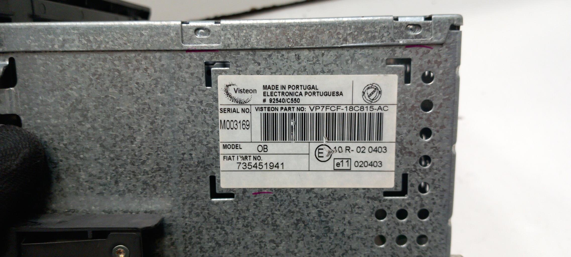 Autoradio originale FIAT BRAVO 2 Diésel - 1