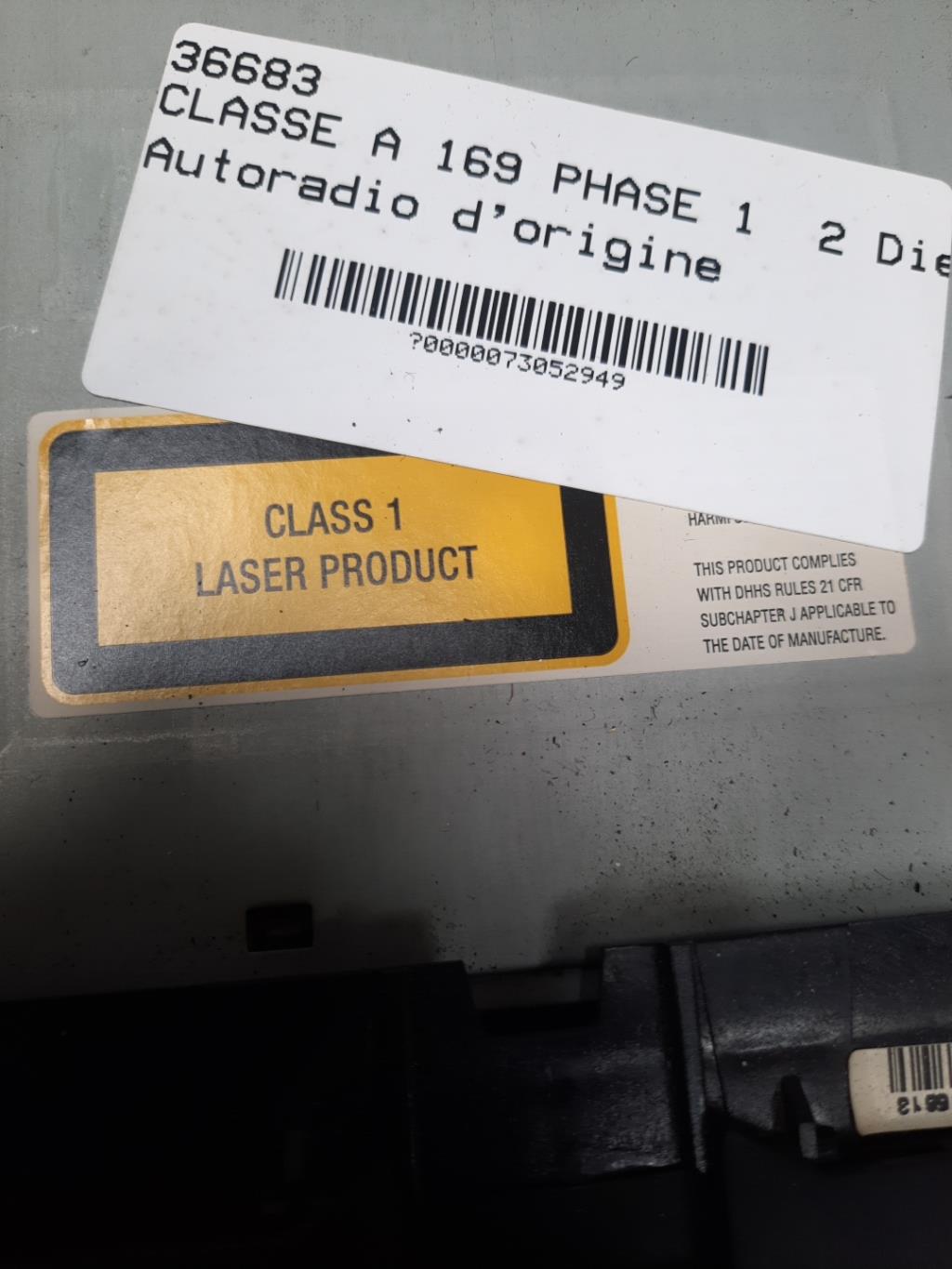Autoradio originale MERCEDES CLASSE A 169 PHASE 1 Diésel - 1