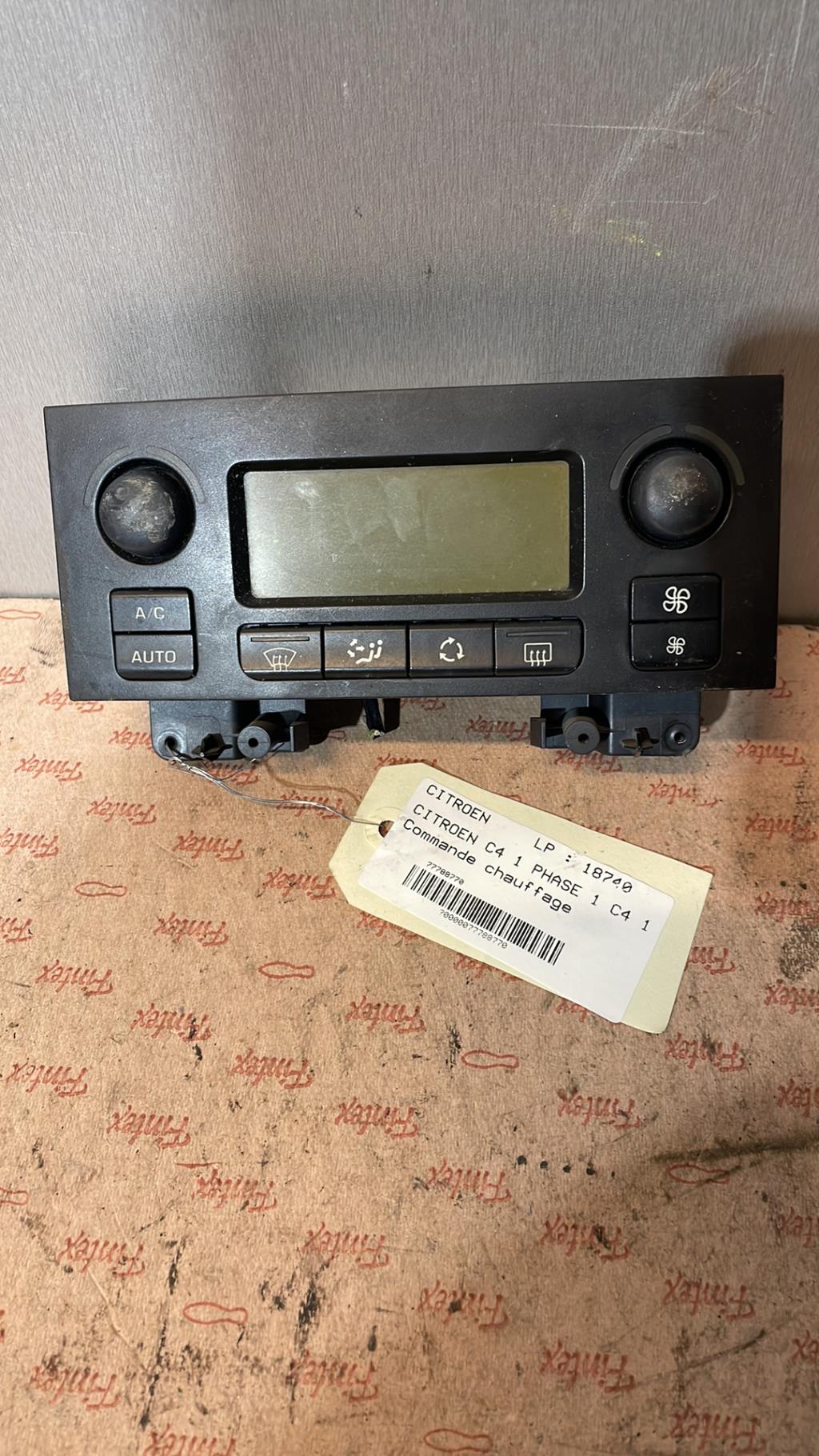 Commande chauffage CITROEN C4 1 PHASE 1 Diesel - 1