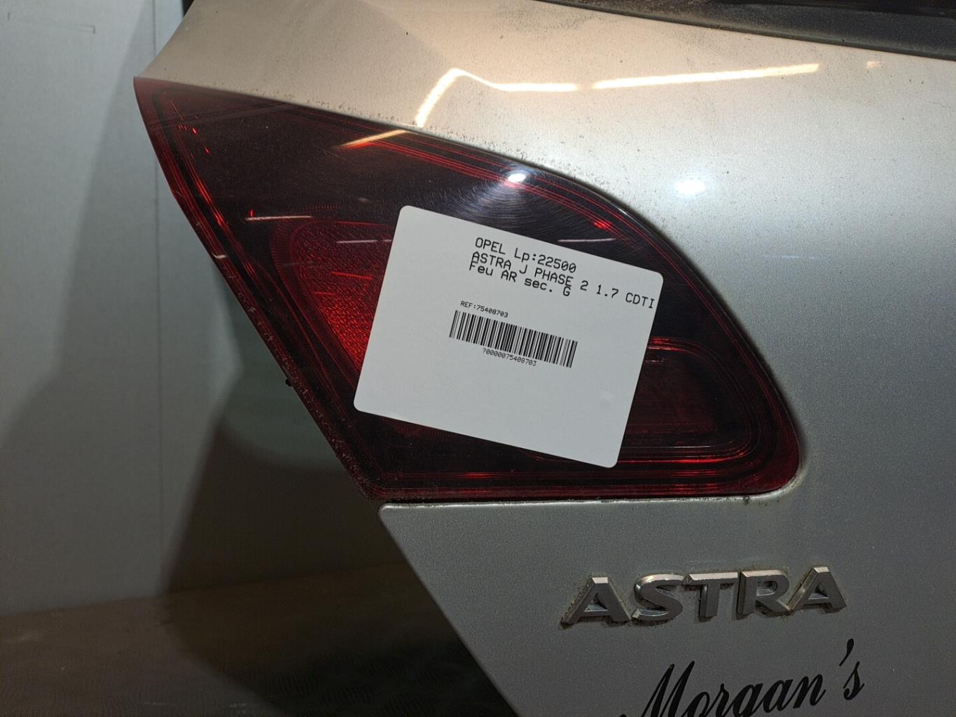 Feu arriere secondaire gauche (feux) OPEL ASTRA J PHASE 2 Diesel - 1