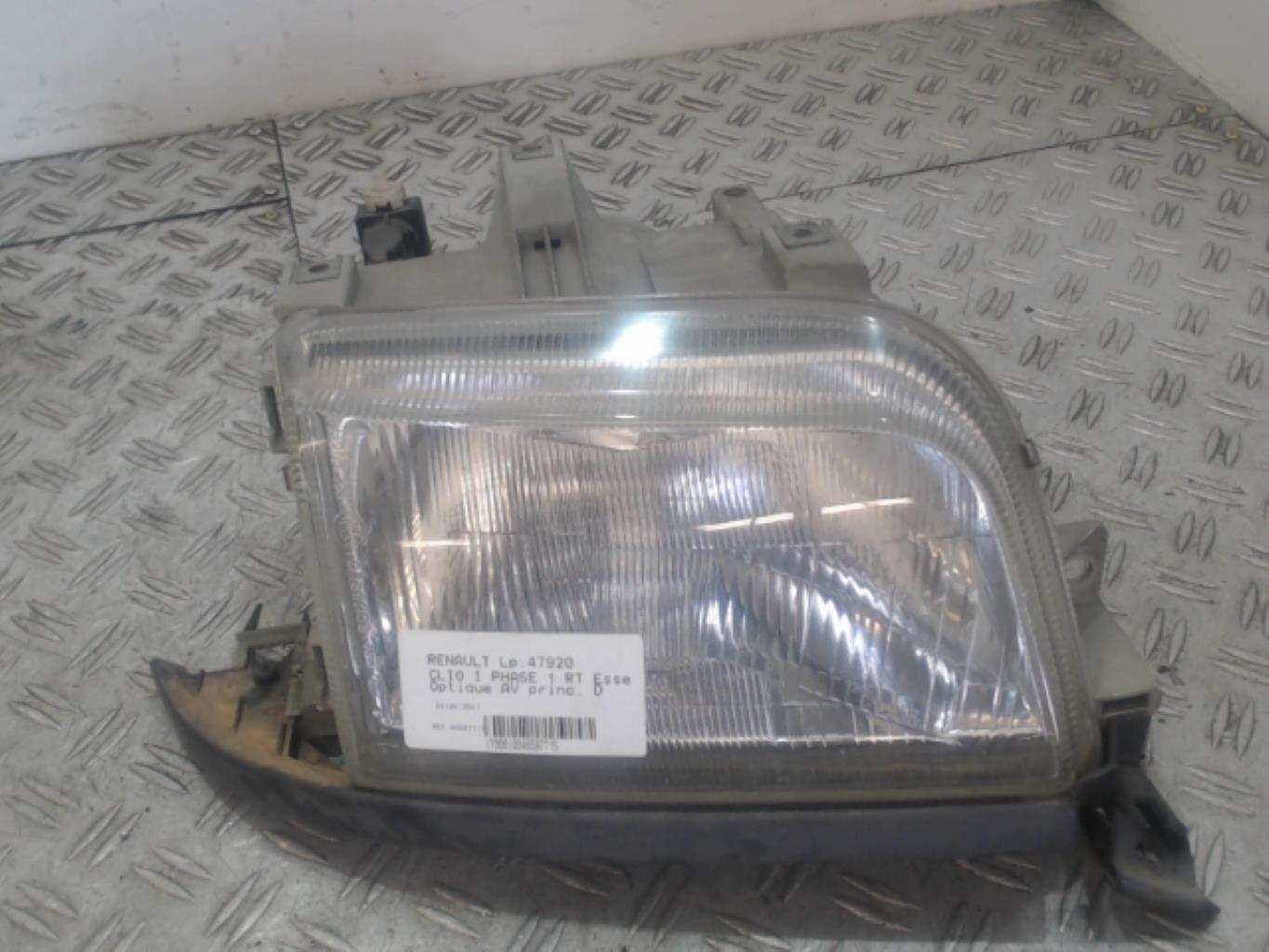 Gruppo ottico anteriore principale destro (luci)(faro) RENAULT CLIO 1 PHASE 1 Gasolina - 1
