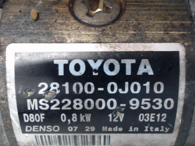 Motorino avviamento TOYOTA YARIS 1 PHASE 2 Gasolina - 1