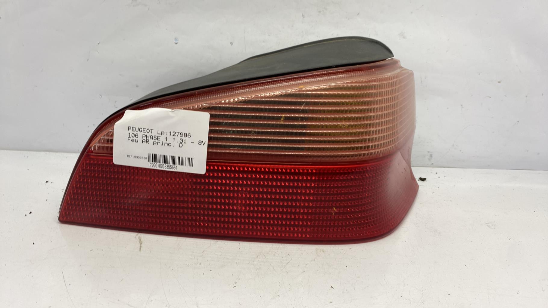 Feu arriere principal droit (feux) peugeot 106 phase 1
