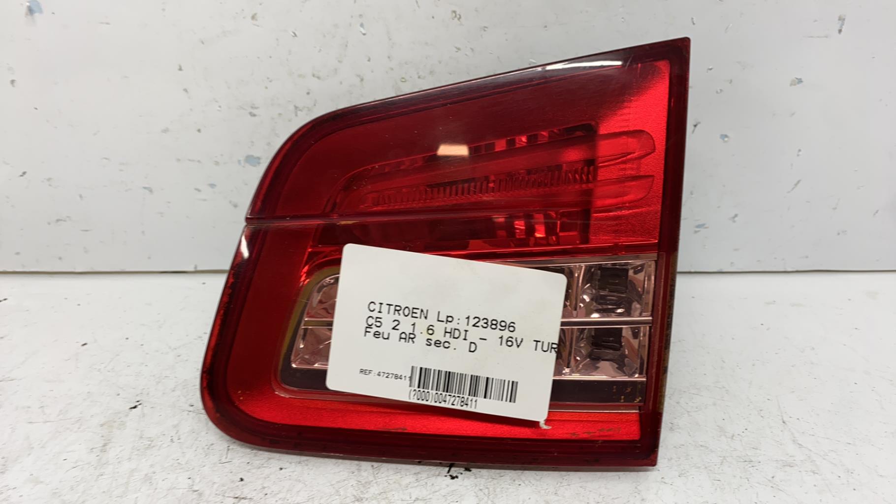 Feu arriere secondaire droit (feux) citroen c5 2