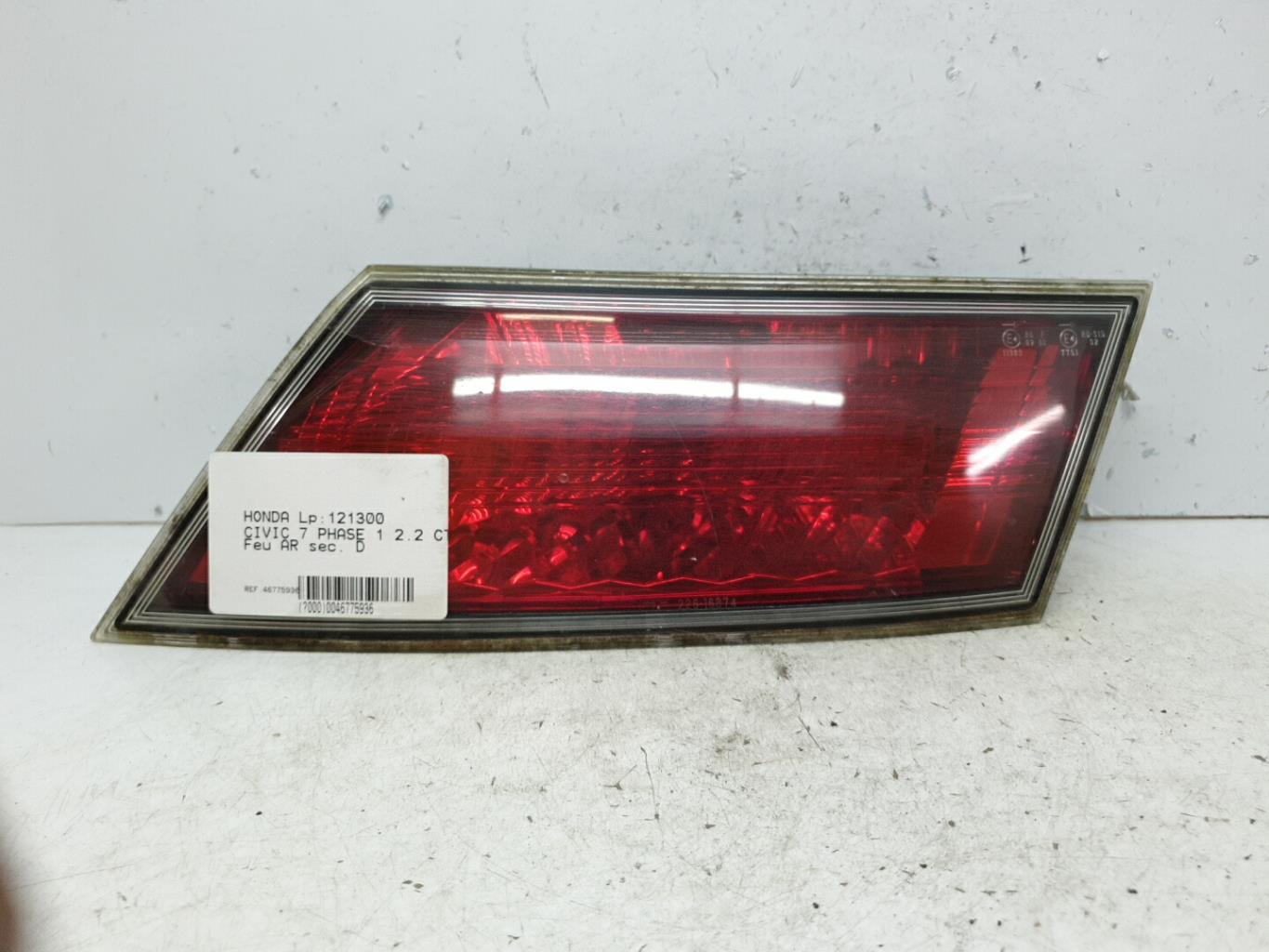 Feu arriere secondaire droit (feux) honda civic 8 phase 1