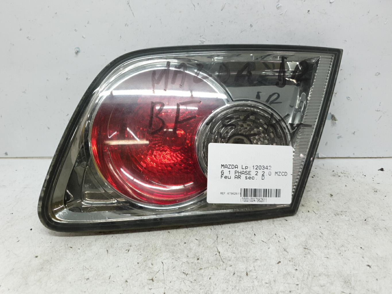 Feu arriere secondaire droit (feux) mazda 6 1 phase 2