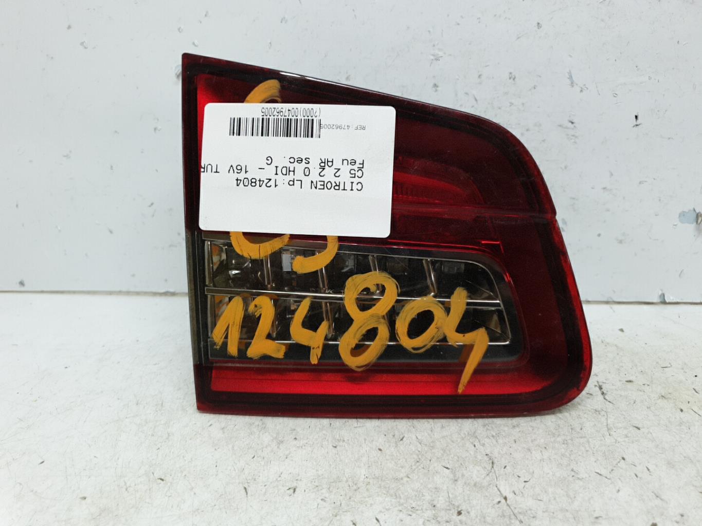 Feu arriere secondaire gauche (feux) citroen c5 2