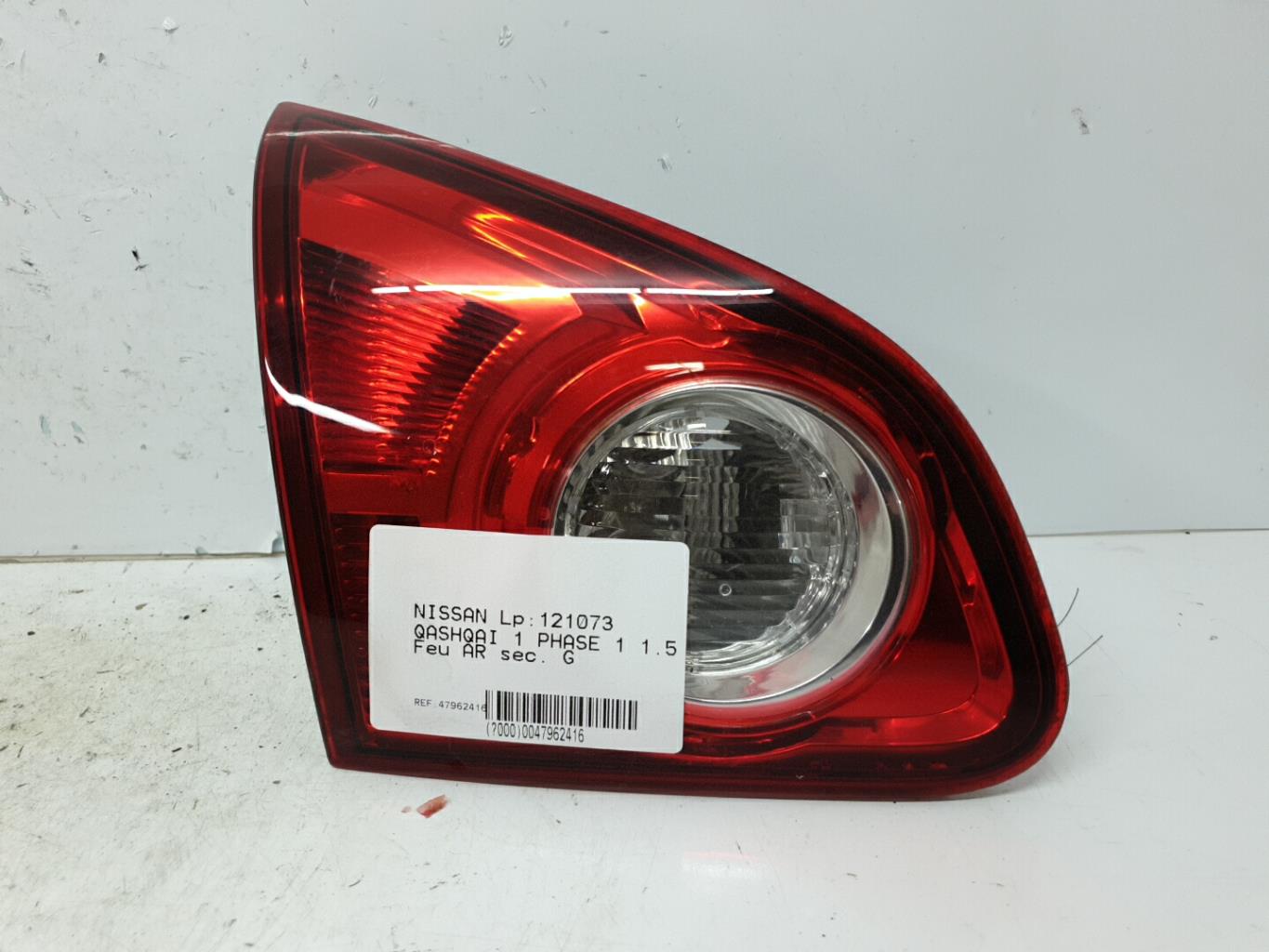 Feu arriere secondaire gauche (feux) nissan qashqai 1 phase 1