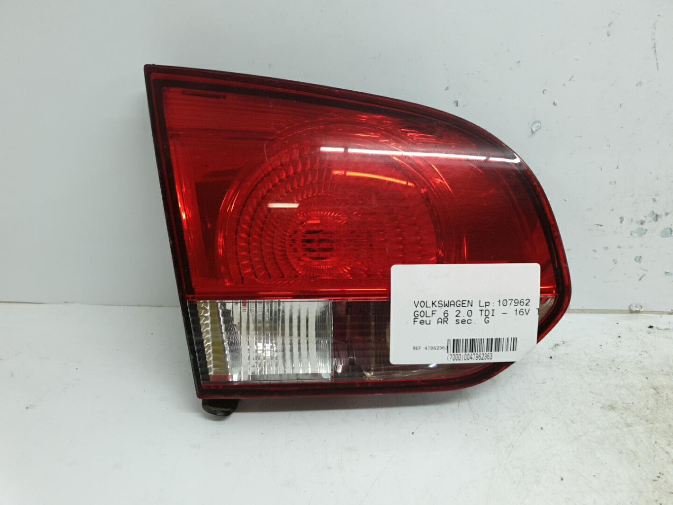 Feu arriere secondaire gauche (feux) volkswagen golf 6