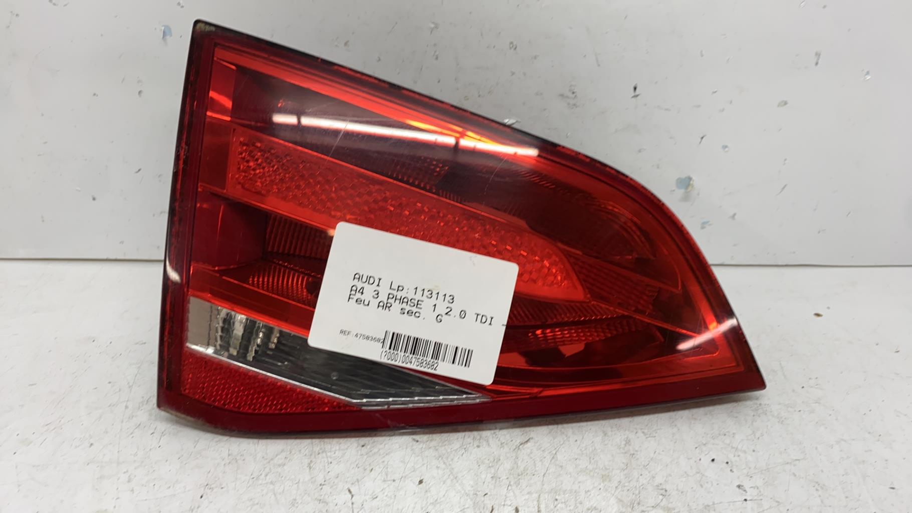 Feu arriere secondaire gauche (feux) audi a4 3 phase 1